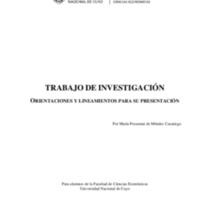 ORIENTACIONES Y LINEAMIENTOS PARA SU PRESENTACIÓN